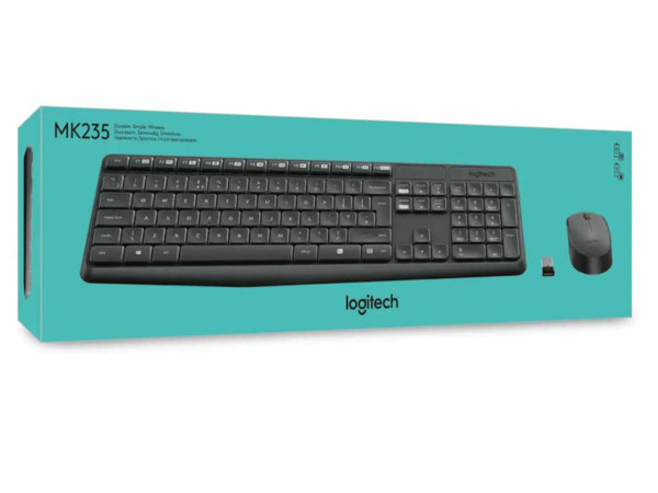 Tastatura+miš LOGITECH MK235 bežičnaUSsiva' ( '5099206063976' ) 