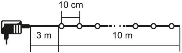 Modee Lighting ML-C2003 Lampice za jelku sa 100 višebojnih LED dioda,10m multicolor