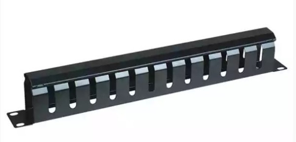 Nosač kabla sa poklopcem 1U  19'' sa otvorima za prolaz kablova CMC-1U