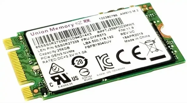 SSD M.2 NVMe 512GB Union Memory  2240 - Bulk