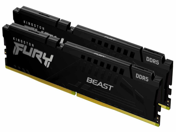 Memorija KINGSTON 64GB(2x32GB)DIMMDDR56400MHzCL32FURY Beast Black EXPO' ( 'KF564C32BBEK2-64' ) 