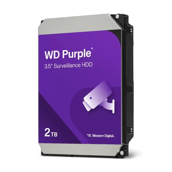 Hard disk 2TB SATA3 Western Digital Caviar 64MB WD23PURZ Purple Outlet