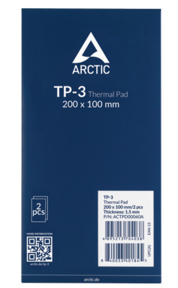 THERMAL PAD ARCTIC TP-3, 200 x 100mm x 1.5mm 2komada, ACTPD00060A