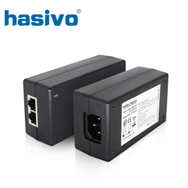 PoE injector Hasivo PSE5428GTAF-48W Gigabit PoE+ 101001000M