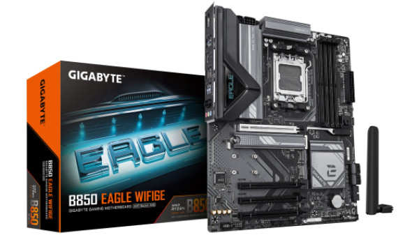 AM5, AMD B850 Chipset, 4x DDR5 DIMM, X3D Turbo Mode : Unleash new era gaming performance ( B850 EAGLE WIFI6E ) 