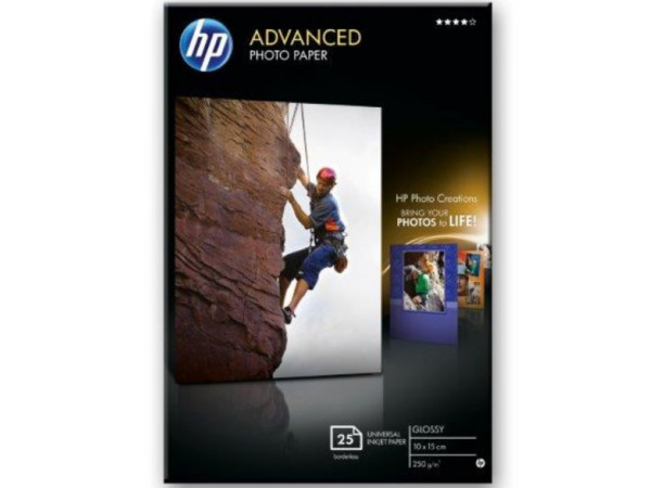 Papir HP Advanced Glossy Photo 250gm225sht13x18cm' ( 'Q8696A' ) 