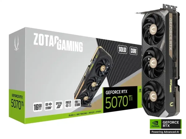 Grafička karta Zotac Gaming Geforce RTX 5070 Ti Solid 16GB DDR7 256 bit 3xDPHDMI