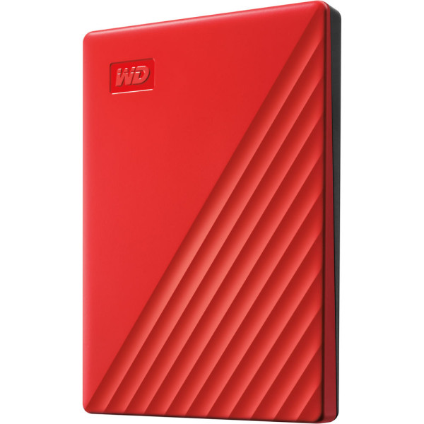 WD My Passport 2TB, USB3.2 Gen 1 (5Gbps), Red [External HDD] ( WDBYVG0020BRD-WESN ) 