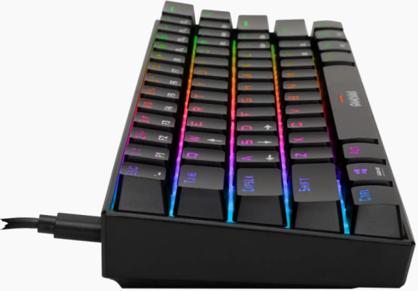 Tastatura Gamdias Hermes E3 RGB mehanička, crna, blue switch