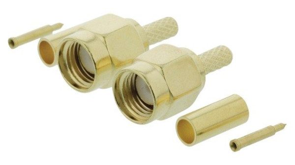 VLSP02900A Connector SMA Male Metal Gold