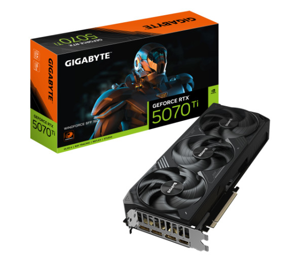 GeForce RTX 5070 Ti WINDFORCE SFF 16GB ( GV-N507TWF3-16GD ) 