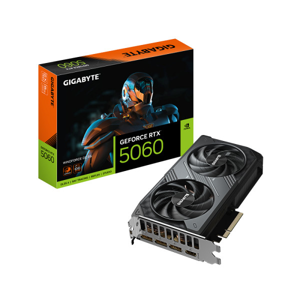 GeForce RTX 5060 WINDFORCE OC 8GB ( GV-N5060WF2OC-8GD ) 