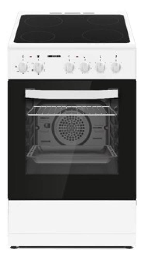 Električni štednjak HEINNER HFSC-S56E4VWH 4xstrujakeramikaventilator50cm