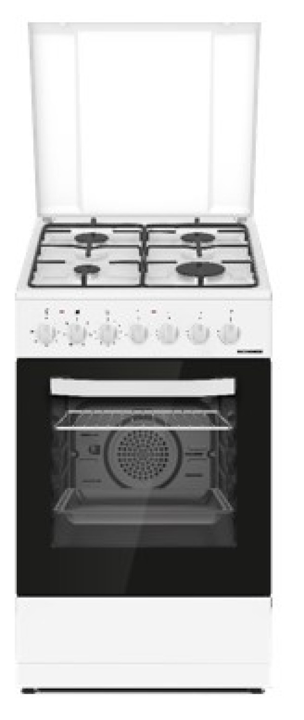 Kombinovani štednjak HEINNER HFSC-S60LITGC-WH 4xGasventilator60cm
