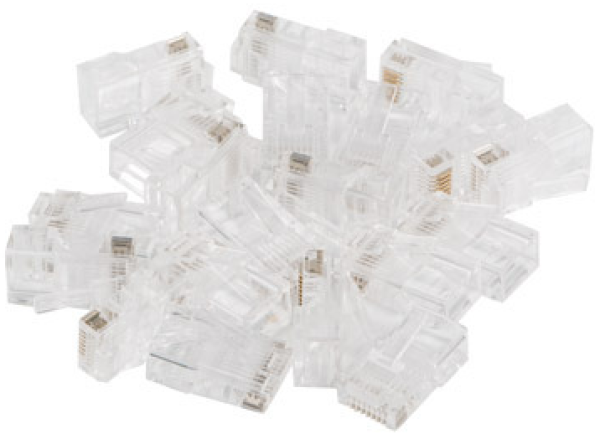 LAN KONEKTOR UTP CAT6 prolazni TROUGH 100 KOM 8p8c