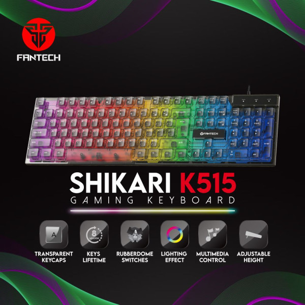 Tastatura USB Fantech K515 Shikari US crna