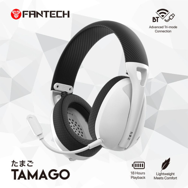 Bluetooth slušalice Fantech WHG01 Tamago Space Edition bele