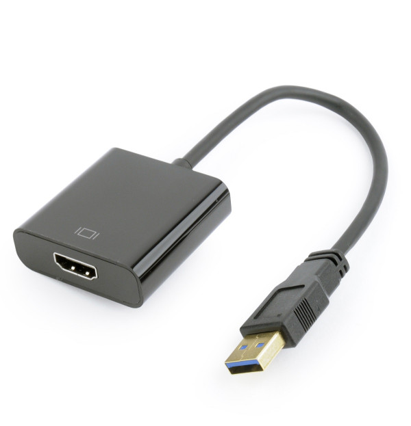 VIDEO Adapter 4K USB3.0  to HDMI, M/F, Cable, Black ( A-USB3-HDMI-02 ) 