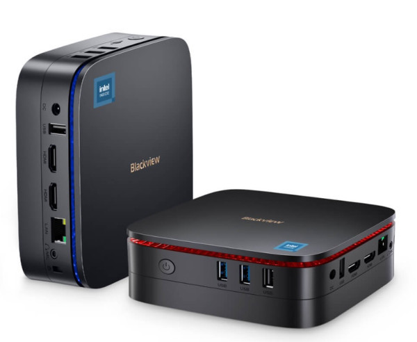 BlackView MP60 Intel N15016GB512GB2xHDMI2xUSB 3.01xRJ45BTWiFIW11P Black