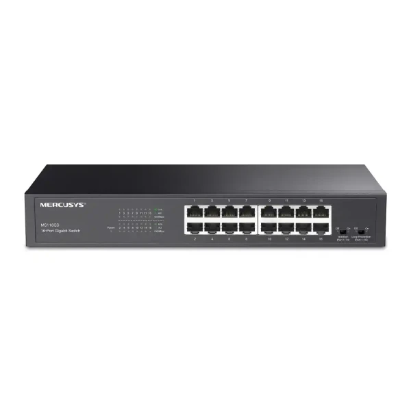 Svič 101001000 16-port Mercusys MS116GSRackmount