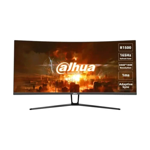 Monitor 34 Dahua LM34-E330C 3440x144021:9VA180Hz1ms2xHDMI2xDPCurved