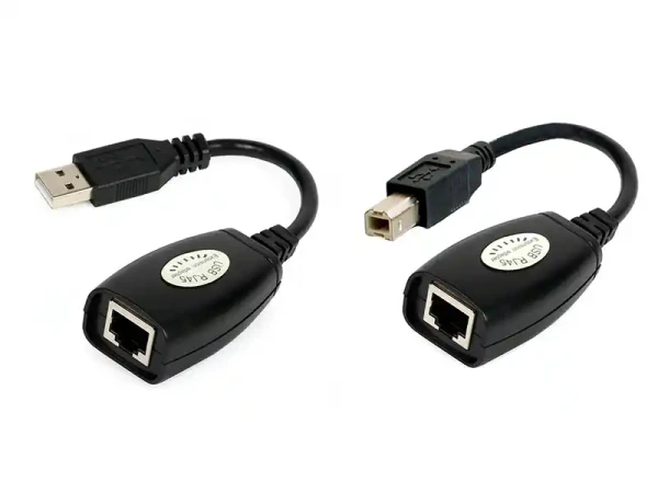 Adapter konverter USB extender UEX-050 do 50m + printer port