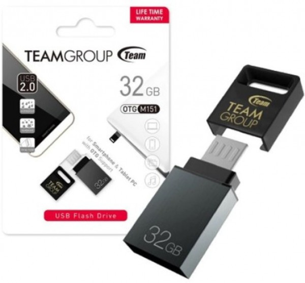 TeamGroup 32GB M151 USB 2.0 + microUSB GRAY TM15132GC01