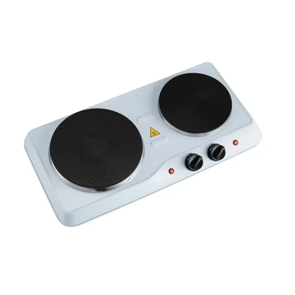 Električni rešo ROSBERG RP5144ND beli sa dve ringle 185mm 155mm 2500W