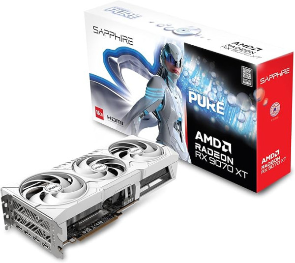 SVGA Sapphire Radeon RX 9070 XT PURE 16GB 2x HDMI2x DP11348-02-20G
