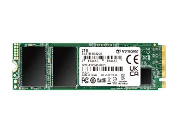 SSD TRANSCEND 512GBinterniM.2NVMecrna' ( 'TS512GMTE220S' ) 