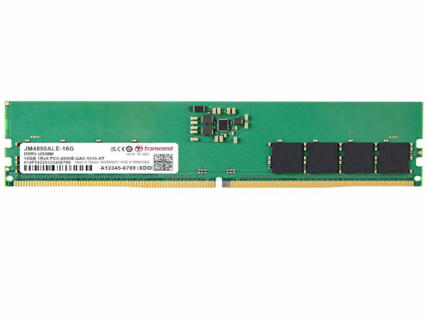 Memorija TRANSCEND 16GBDIMMDDR54800MHzCL40crna' ( 'JM4800ALE-16G' ) 