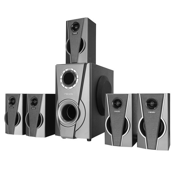 Zvučnici 5+1 Mikado MD-672BT 120W FM, SD, USB, Bluetooth crni