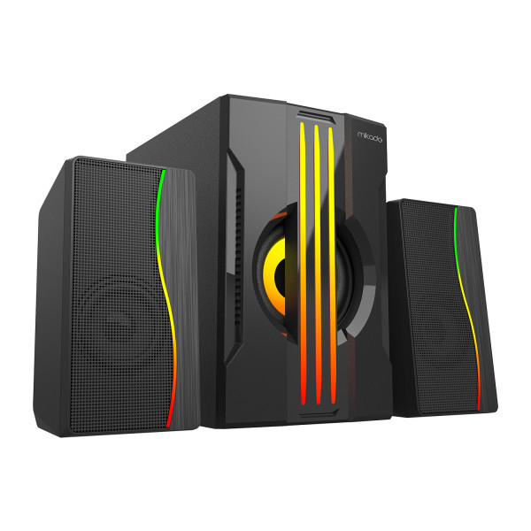 Zvučnici 2.1 Mikado MD-254 25W USB, SD,Bluetooth crni
