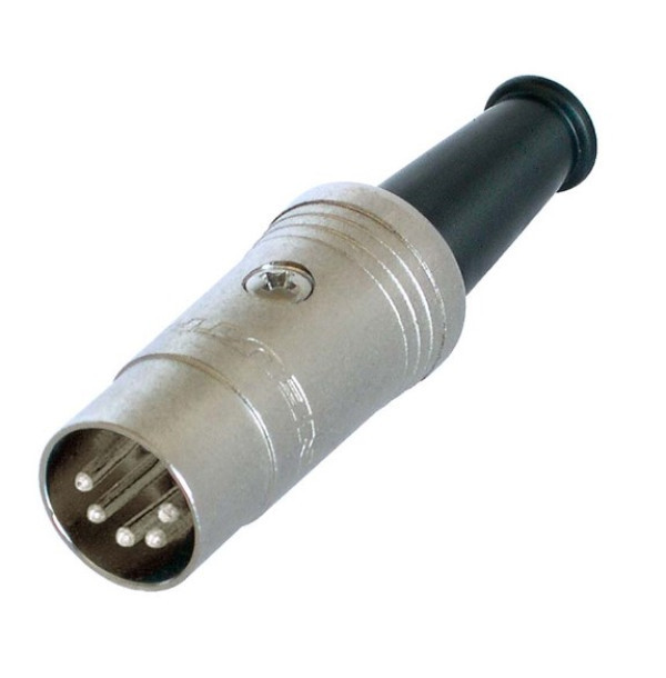 NTR-NYS322 Connector DIN Male Silver 5-pole metal DIN plug (180)