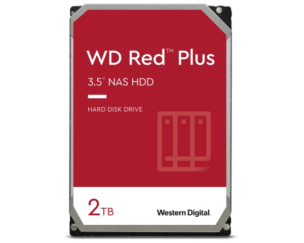 WD 2TB 3.5 inča SATA III 128MB WD20EFZX Red Plus hard disk outlet