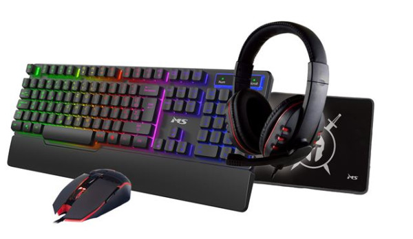 SET MS ELITE C501 4u1, tastatura, miš, slušalice, podloga