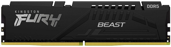 DDR5 16GB 6800MHz [FURY BEAST], Non-ECC UDIMM, CL34 1.4V, 288-Pin 1Rx8, Black, w/Heatsink, XMP & EXPO ( KF568C34BBE-16 ) 