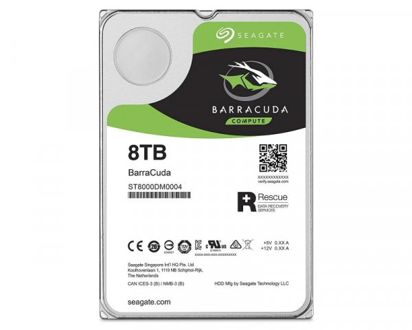SEAGATE 8TB 3.5 inča SATA III 256MB 5.400rpm ST8000DM004 Barracuda Guardian outlet
