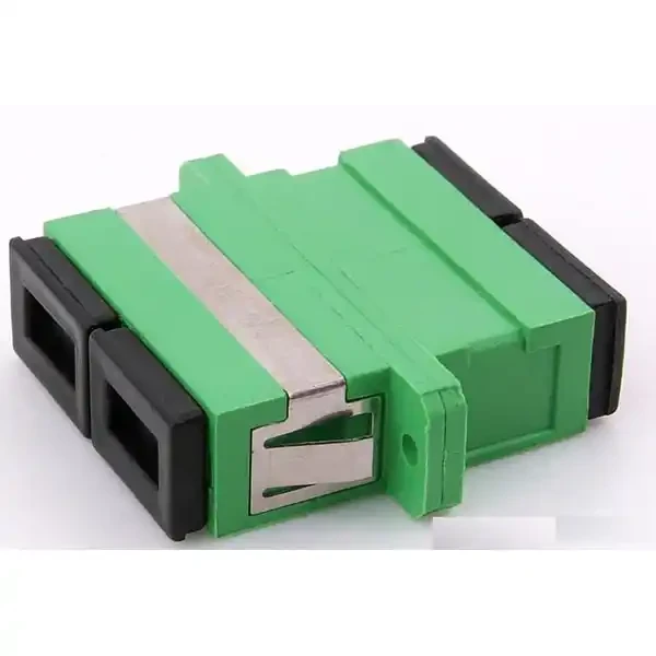 SC-APCSC-APC singlemode fiber duplex adapter (2 x SC-APC SM), zeleni