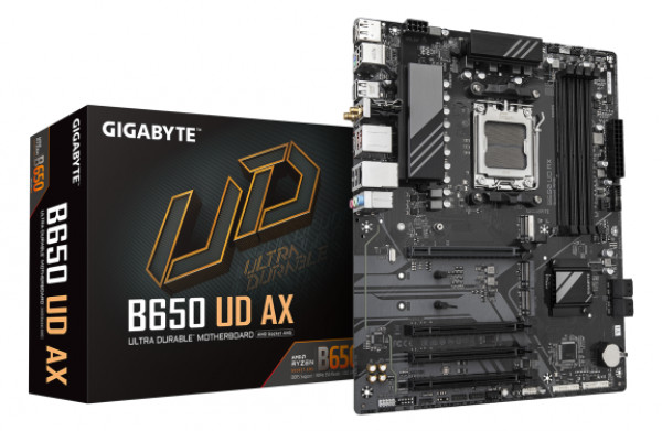 AM5, B650 Chipset, 4x DDR5, SuperSpeed Storage:1*PCIe 5.0 + 2*PCIe 4.0 M.2 Connectors ( B650 UD AX ) 