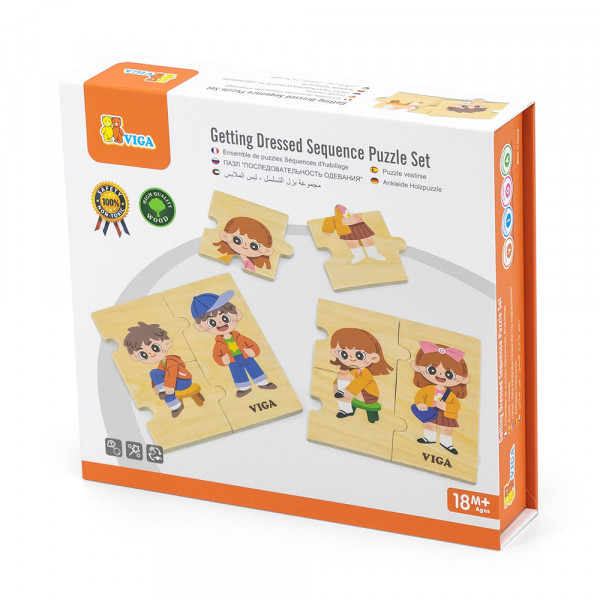 Viga puzzle oblačanje - redosled koraka