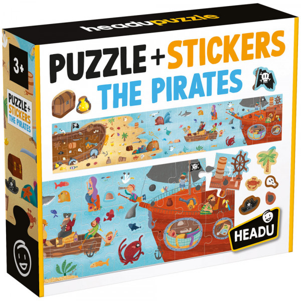 HEADU - Pirati: puzzla sa stikerima                                