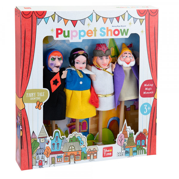 Ginjol - Snežana i 7 patuljaka set 4 lutke na štapu i 9 lutaka za prste