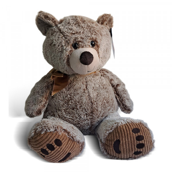 Plišani bež meda sa mašnom                       