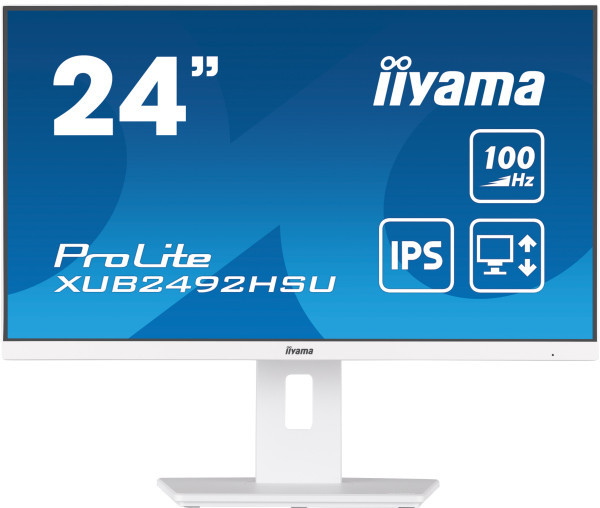 Monitor 23.8'' Iiyama XUB2492HSU-W6 IPS 1920x1080100Hz0.4msHDMIDPUSBzvučnic
