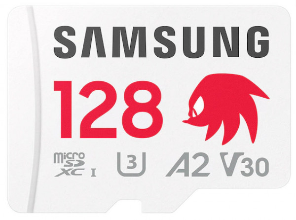 MicroSD 128GB, PRO Plus Sonic the Hedgehog, SDXC, UHS-I U3 V30 A2, Read up to 180MB/s, Write up to 130 MB/s, for 4K and  ( MB-MD128SA/LC1 )
