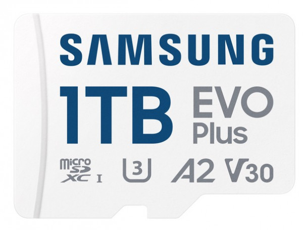 MicroSD 1TB, EVO Plus, SDXC, UHS-I U3 V30 A2, Read 160MB/s, for 4K and FullHD video recording, w/SD adapter ( MB-MC1T0SA/EU ) 