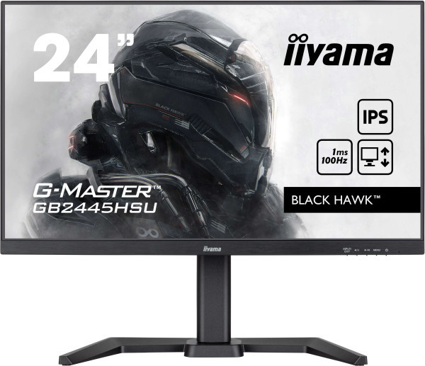 Monitor 23.8'' Iiyama GB2445HSU-B2 IPS 1920x1080100Hz1msHDMIDPUSBpivotzvuč  