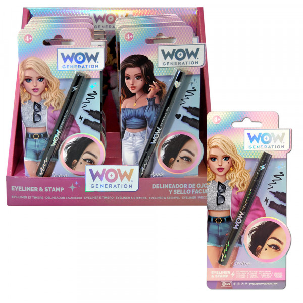 WOW Generation ajlaner sa pečatom crni/plavi