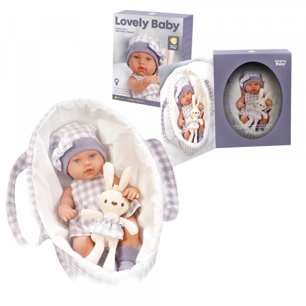 Lutka Lovely Baby 33cm u nosiljci